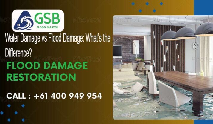 water and flood damage difference