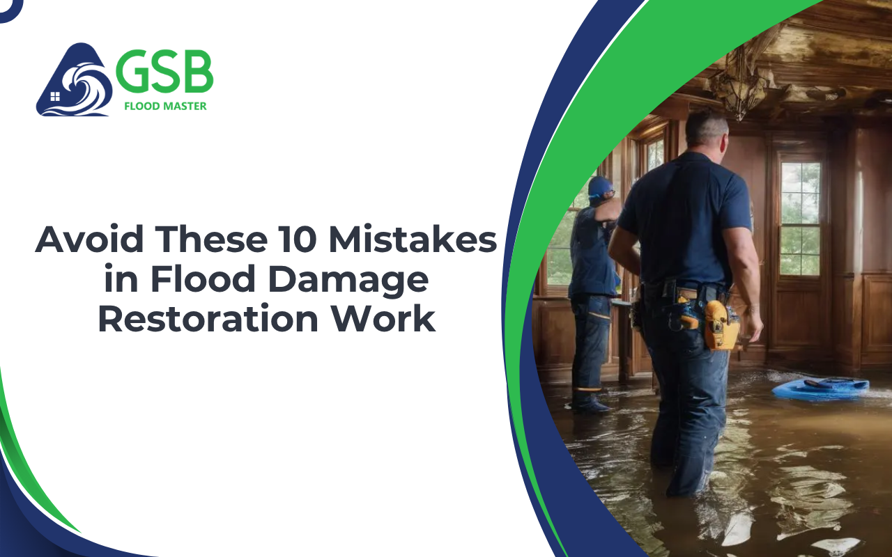Avoid These 10 Common Mistakes in Flood Damage Restoration Work