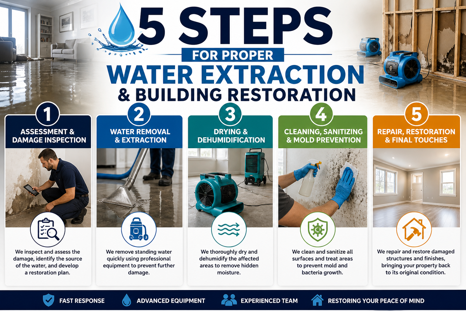 water extraction and repair