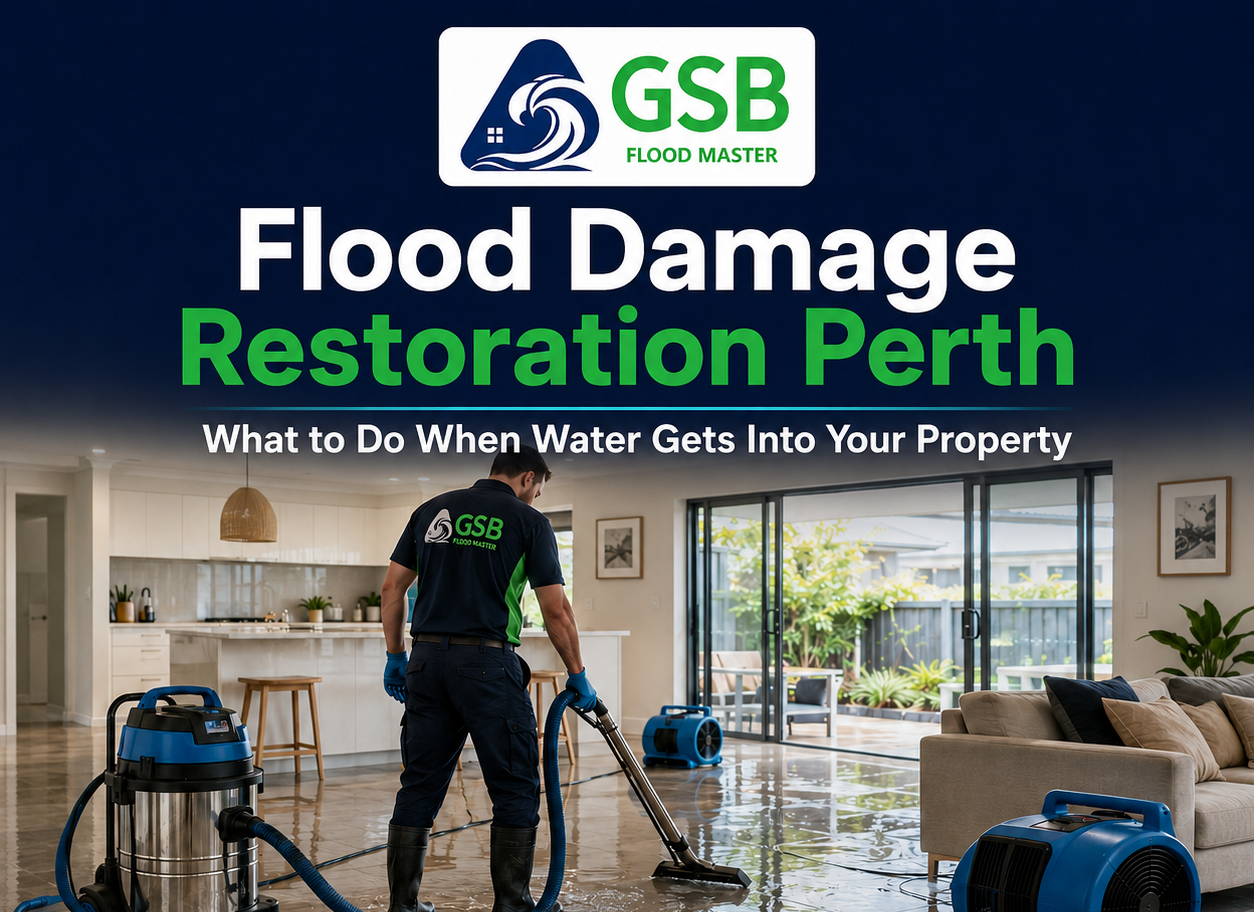 Flood Damage Restoration Perth: What to Do When Water Gets Into Your Property